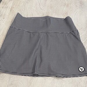 Vuori mini grey and white gingham Skirt